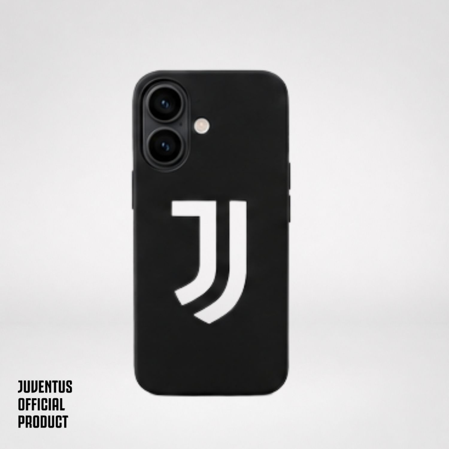 LA CASA DE LAS CARCASAS COVER UFFICIALE JUVENTUS PER IPHONE 16 COVER per Apple iPhone 16, Nero