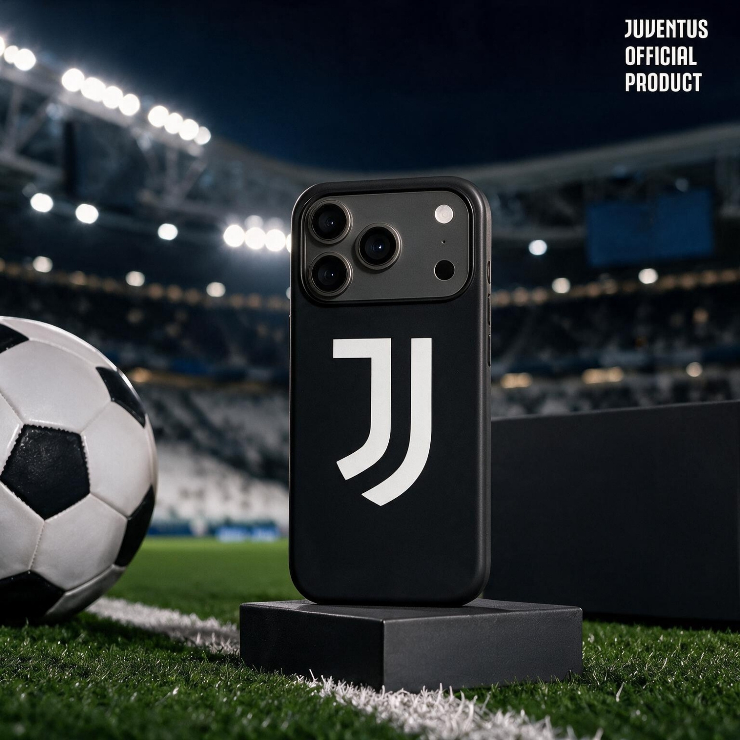 LA CASA DE LAS CARCASAS COVER UFFICIALE JUVENTUS PER IPHONE 17 PRO COVER per Apple iPhone 17 PRO, Nero