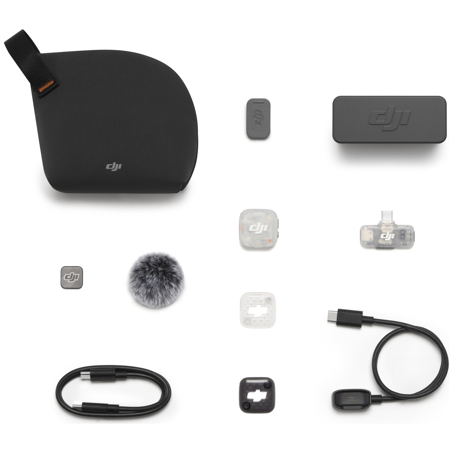 DJI Micro Mini 2S (1 émetteur + 1 récepteur mobile + étui de chargement)