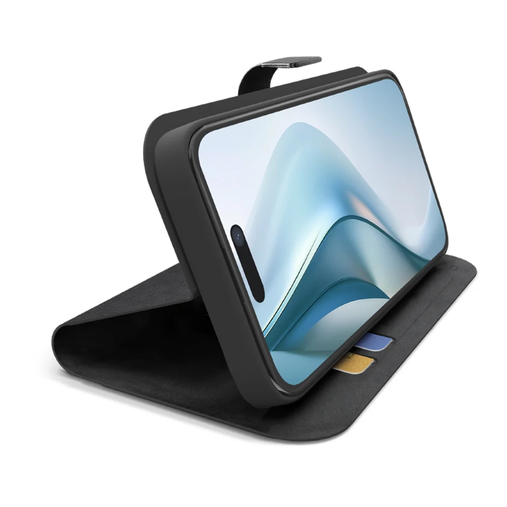 SBS Book Wallet Smooth iPhone 17 Air kompatibilis oldalra nyíló tok, fekete (TEWALIP1766K)