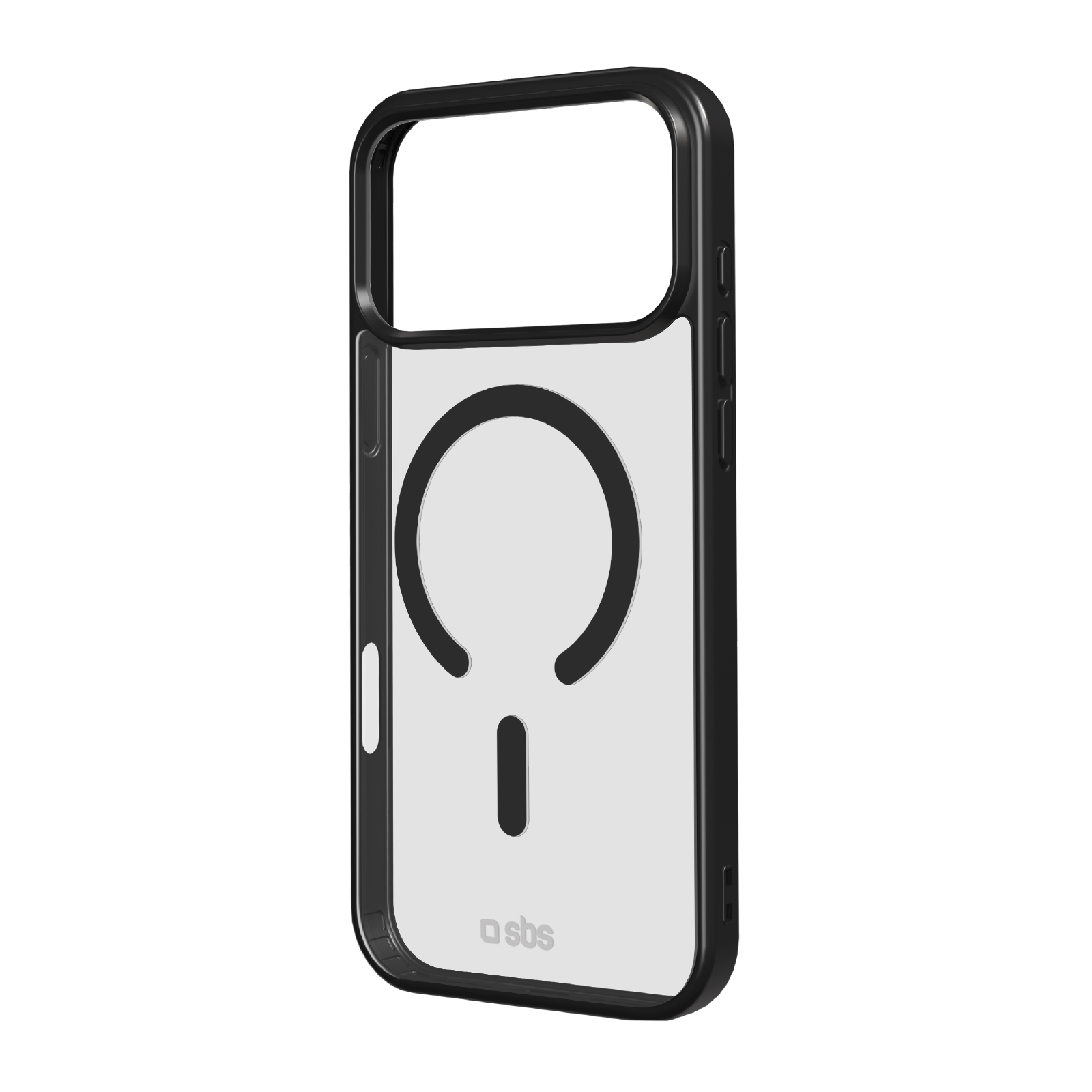 SBS Mag Frame iPhone 17 Pro Max MagSafe kompatibilis tok, fekete-átlátszó (TE2MAGCOLIP1769K)