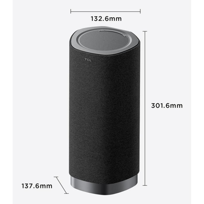Altavoz Dolby Atmos - TCL Z100-METAL, 170 W, Canales 1.1.1, Bluetooth 5.3 y WiFi integrado, 4 Altavoces, Plata