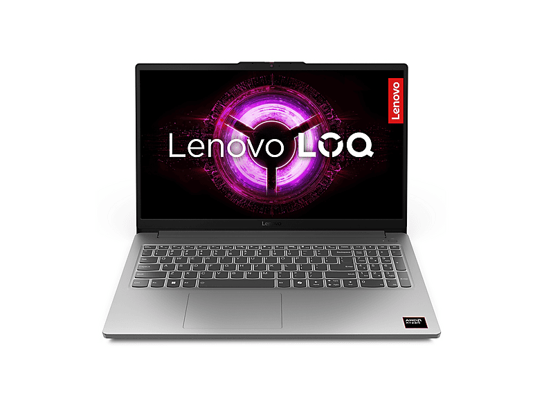 LENOVO LOQ 83S000HNIX Notebook Gaming, 15,6 ", processore AMD Ryzen 5 150, NVIDIA GeForce RTX™ 3050, RAM 16 GB, 512 GB SSD, Grey, Windows 11 Home