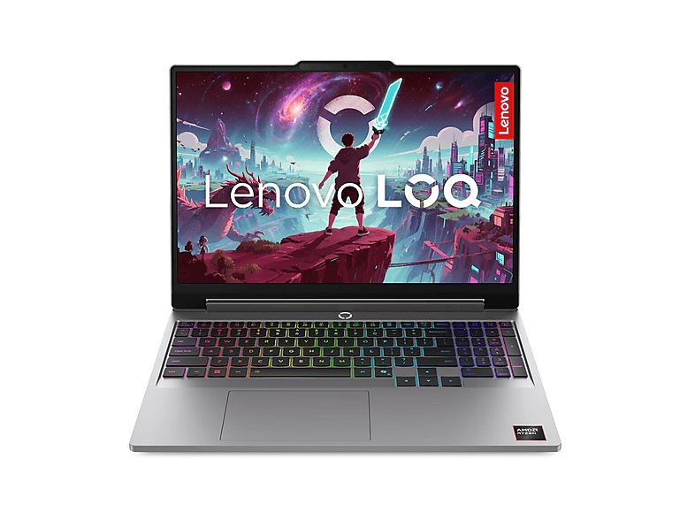 LENOVO LOQ 83TN009LIX Notebook Gaming, 15,3 ", processore AMD Ryzen 7 250, NVIDIA GeForce RTX™ 5060, RAM 16 GB, 512 GB SSD, Grey, Windows 11 Home