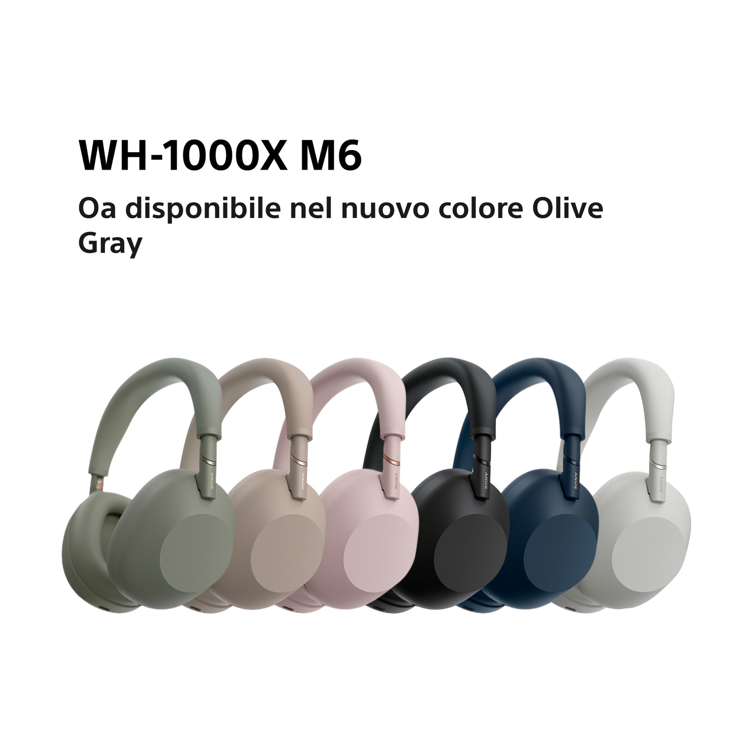 SONY WH-1000XM6 CUFFIE WIRELESS, OLIVE GREY