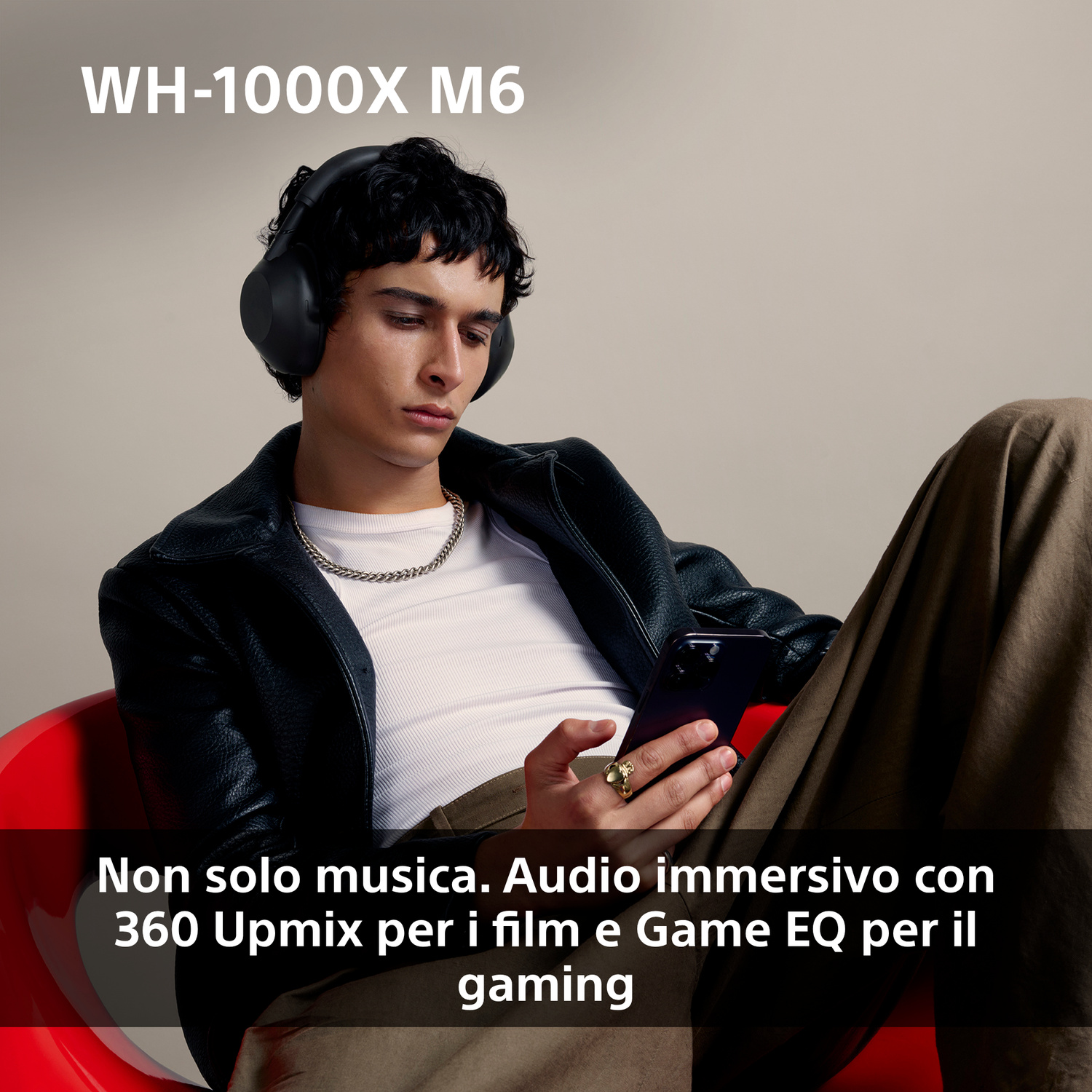 SONY WH-1000XM6 CUFFIE WIRELESS, OLIVE GREY