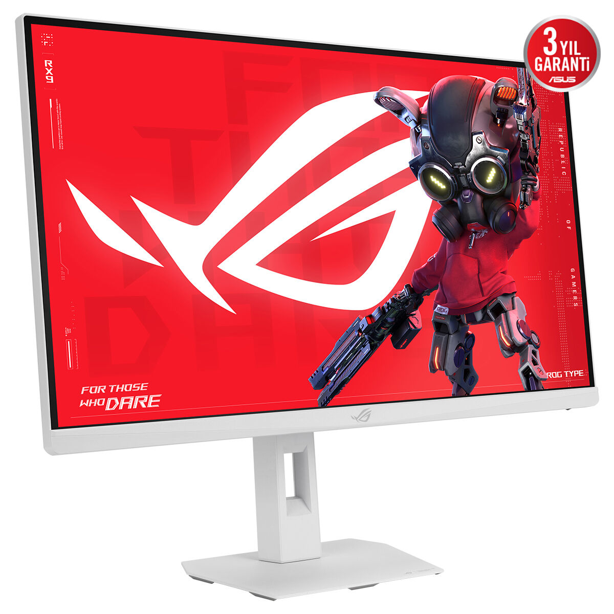 ASUS Rog Strix XG27ACSR-W 27 inç 0.3ms 220 Hz 2K Fast IPS FreeSync ve G-Sync Uyumlu HDR Gaming Monitör Beyaz
