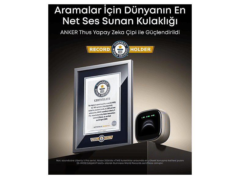 ANKER Soundcore Liberty 5 Pro Max D1204 Bluetooth Kulak İçi