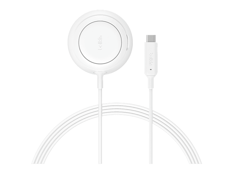 Belkin WIA014hqWH Hoofdtelefoons, Smartphone Wit USB Draadloos opladen Snel opladen Binnen