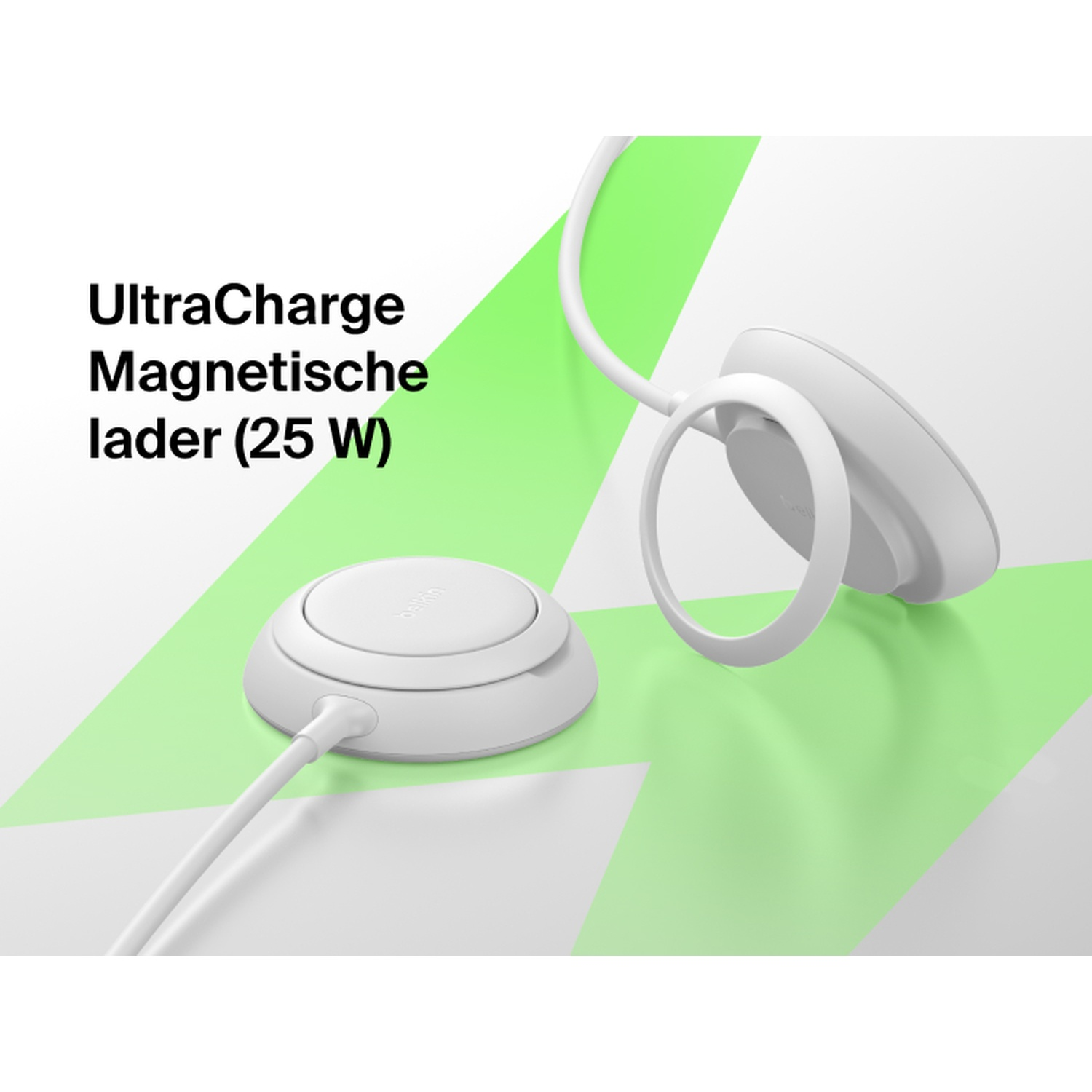 BELKIN BoostCharge Draadloze Oplader Qi2 25W Pad - Wit