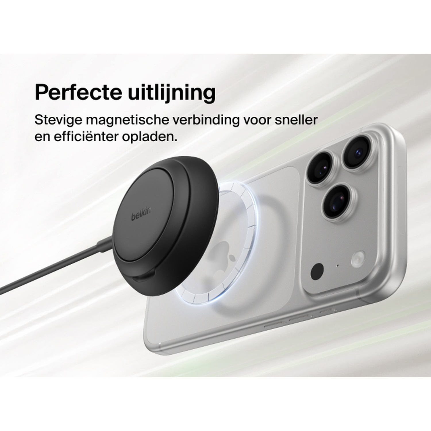 BELKIN BoostCharge Draadloze Oplader Qi2 25W met Standaard - Zwart