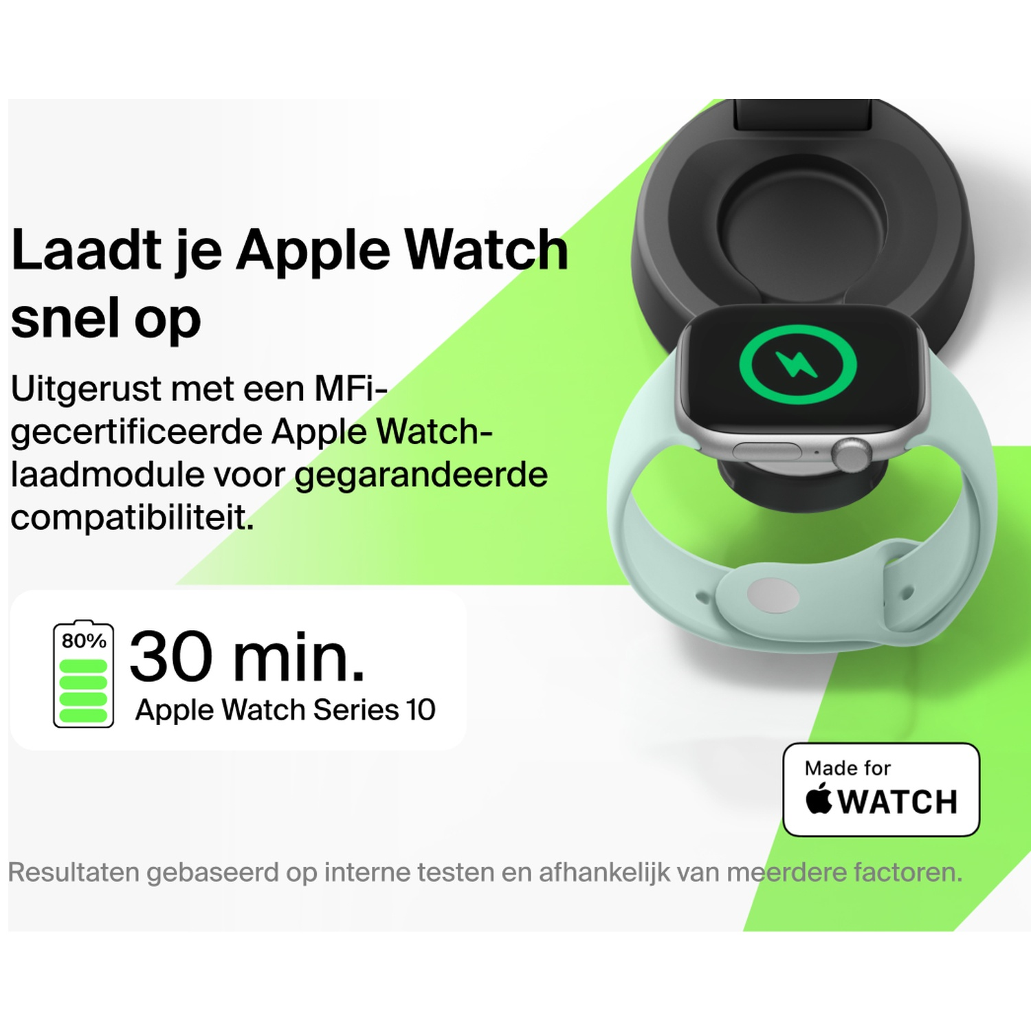 BELKIN BoostCharge Pro 2-in-1 Draadloze Oplader Qi2 25W - Grijs