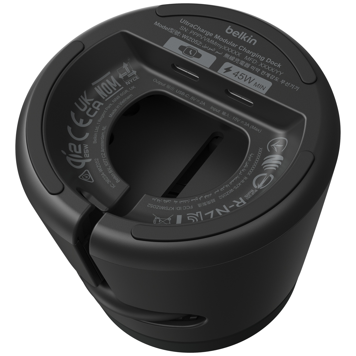 BELKIN Station de charge sans fil BoostCharge Pro Qi2 25 W - Noir