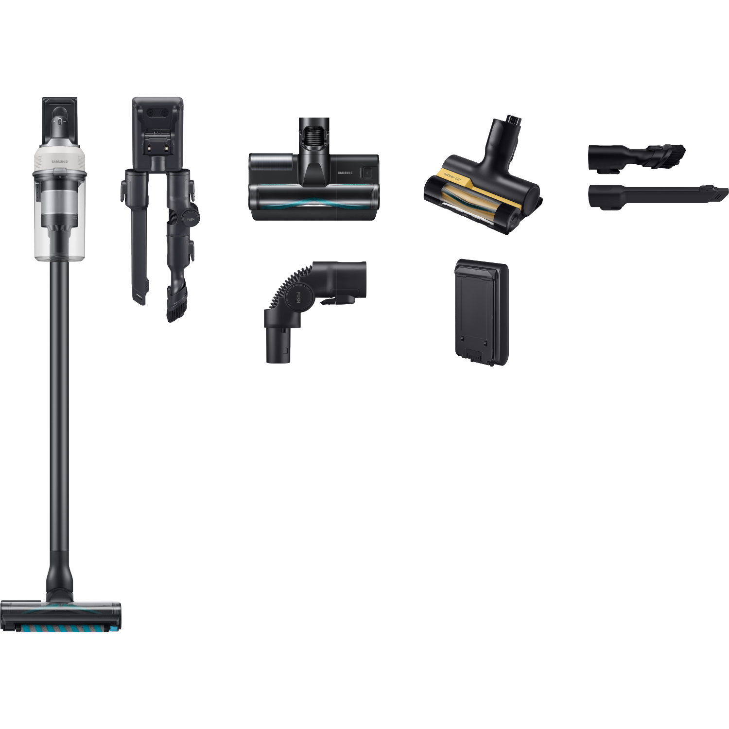 SAMSUNG Jet™ 85S Pet VS70H25WLG/WA - Steelstofzuiger - Accuduur 60 min - Satin Greige