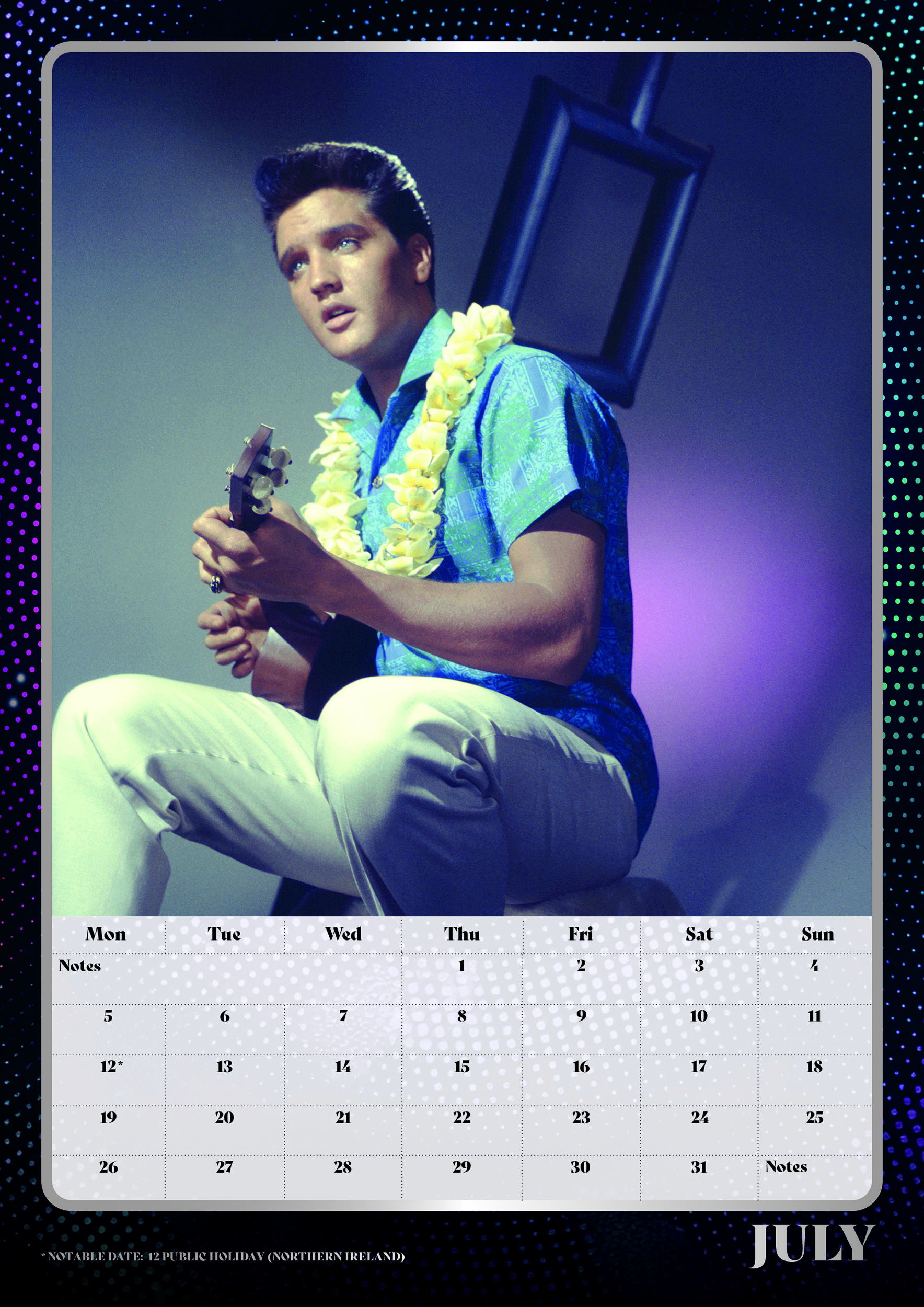 Elvis - Official 2027 Calendar - A3-as naptár