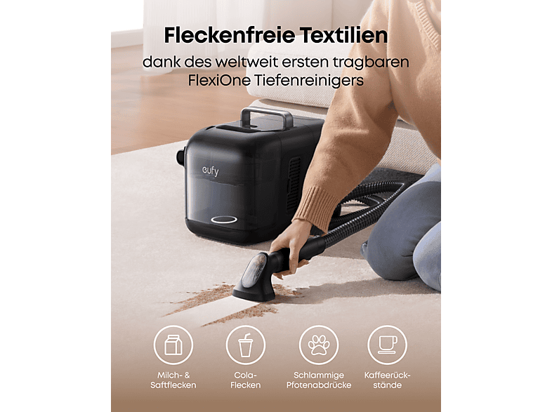 Anker Eufy Omni E28 Saug- und Wischroboter (Schwarz, Laufzeit: bis zu 134 min., mit Absaugstation) — Foto 3 von 5