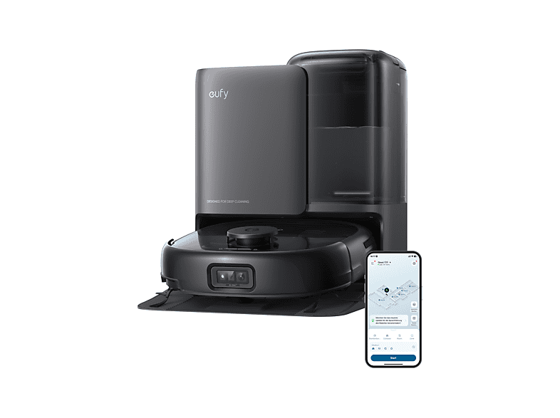 Anker Eufy Omni E25 Saug- und Wischroboter (Schwarz, Laufzeit: bis zu 134 min., mit Absaugstation)