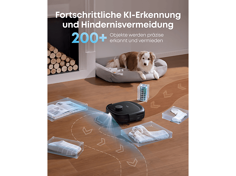 Anker Eufy Omni E25 Saug- und Wischroboter (Schwarz, Laufzeit: bis zu 134 min., mit Absaugstation) — Foto 5 von 5