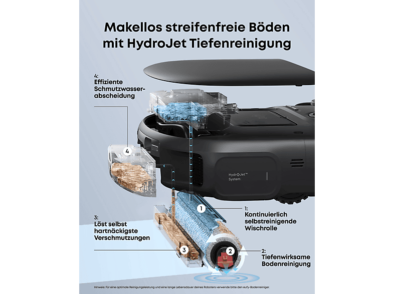 Anker Eufy C28 Saug- und Wischroboter (Schwarz, Laufzeit: bis zu 187 min., mit Absaugstation) — Foto 3 von 5