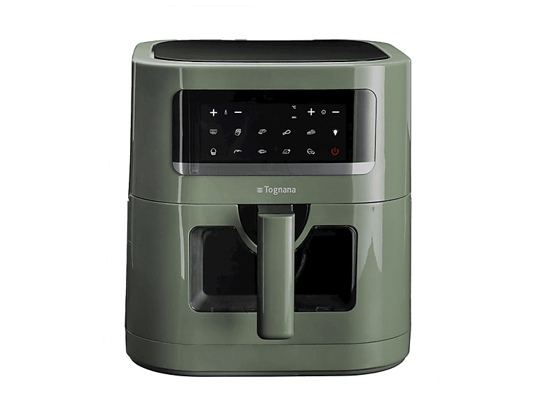 TOGNANA Friggitrice ad aria IRIDEA, 7 L, 1800W FRIGGITRICE AD ARIA, capacità l, Max potenza 1800 W, 9 programmi, da 80 °C a 200 °C, Verde Salvia