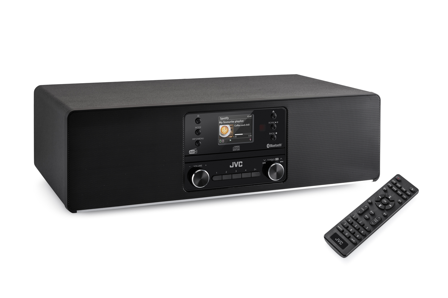 JVC ALL IN ONE DAB+ funkcióval RD-E984 fekete