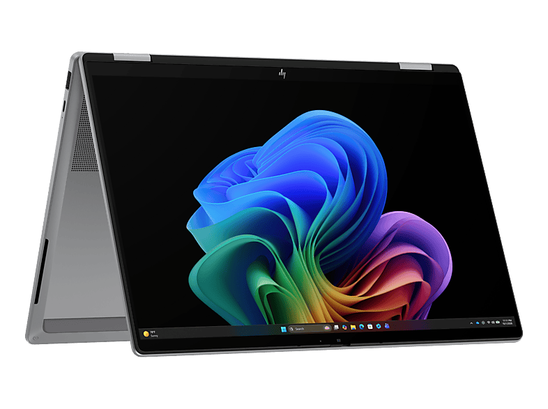 HP OmniBook X Flip 14-kb0704nzx, Convertible 2 in 1 Laptop, mit 14 Display Touchscreen, Intel® Core™ Ultra 7 Prozessor 355 (12 MB Cache, bis zu 4.70 GHz), 16 GB RAM, 512 SSD, Onboard Graphics, Meteor Silver, Windows 11 Home