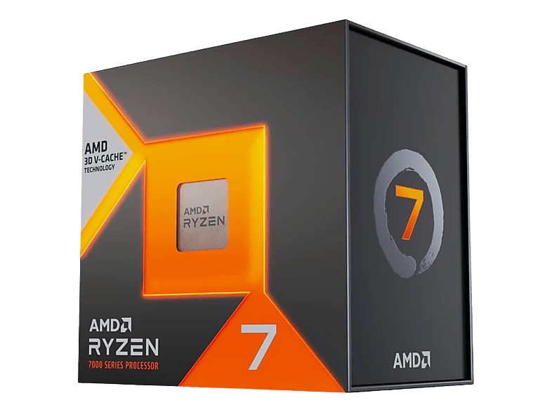 AMD RYZEN 7 7800X3D 4.2GHZ Processore, Black