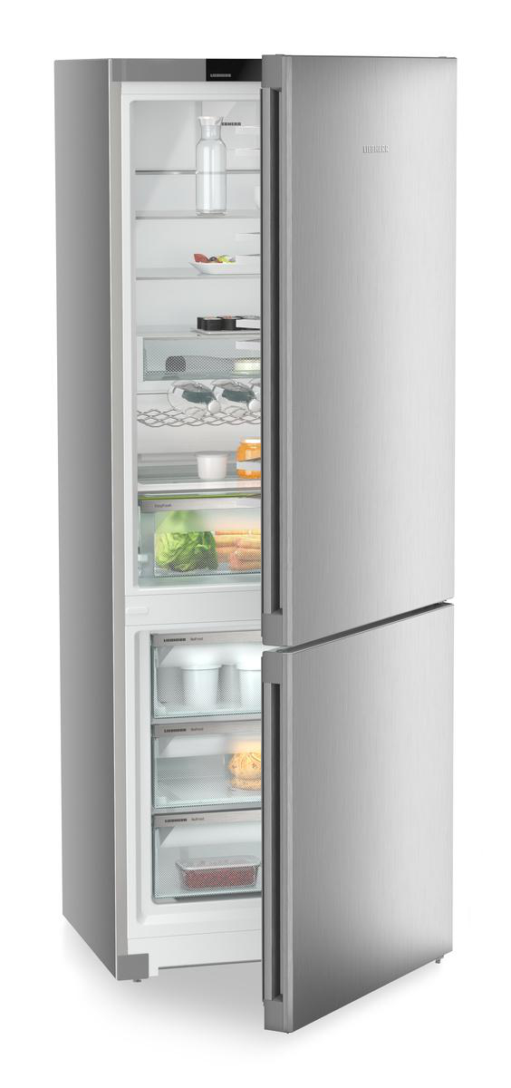 LIEBHERR CNsfa 7723 Plus Kühl-Gefrierkombination (A, 485 l, 2015 mm hoch, Tür: SteelFinish & Gehäuse: Silver)