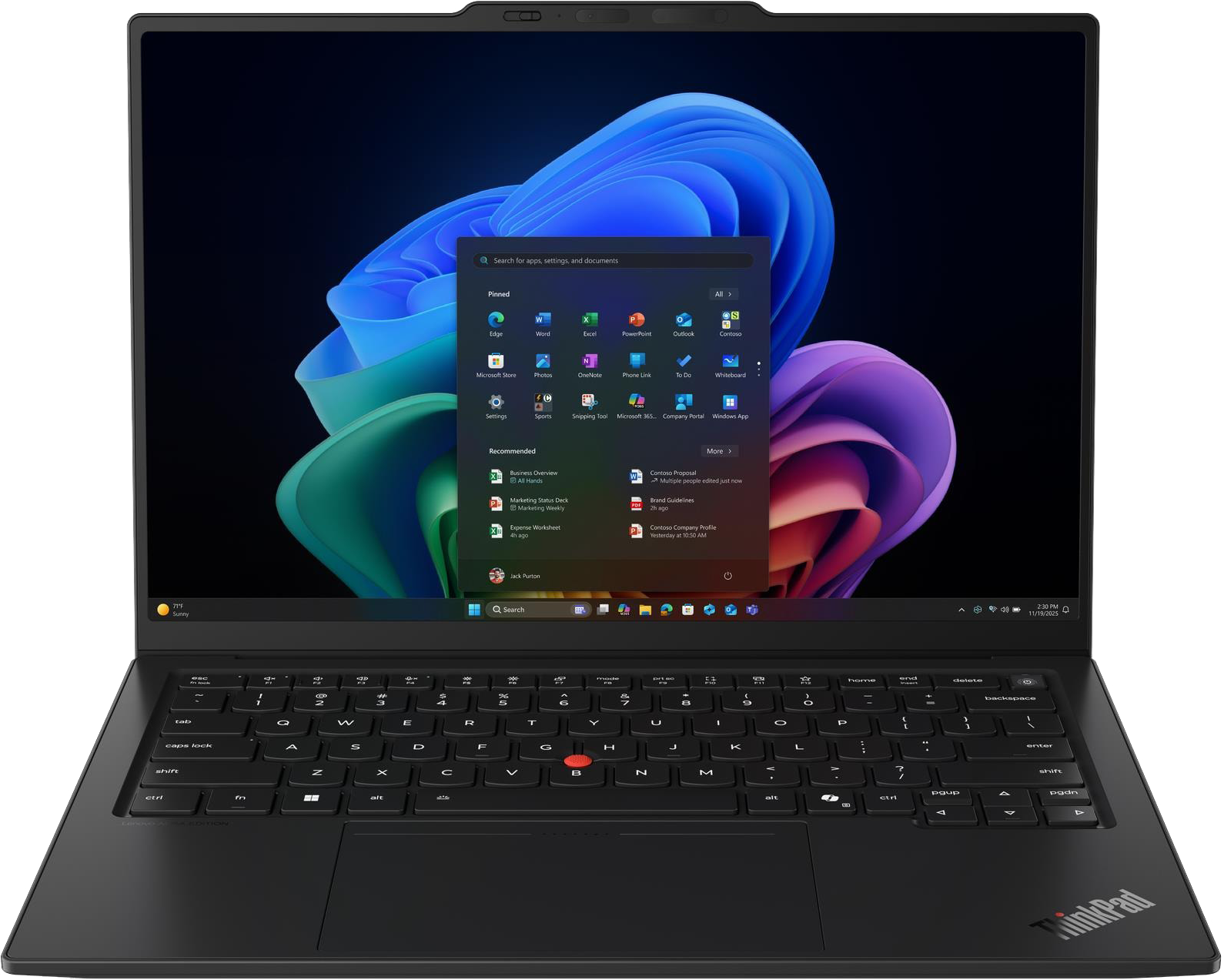 LENOVO ThinkPad X1 Carbon Gen 14 Aura Edition 21V7006THV Laptop (14" WUXGA Touch/Core Ultra 7/32GB/512 GB SSD/Win11P)