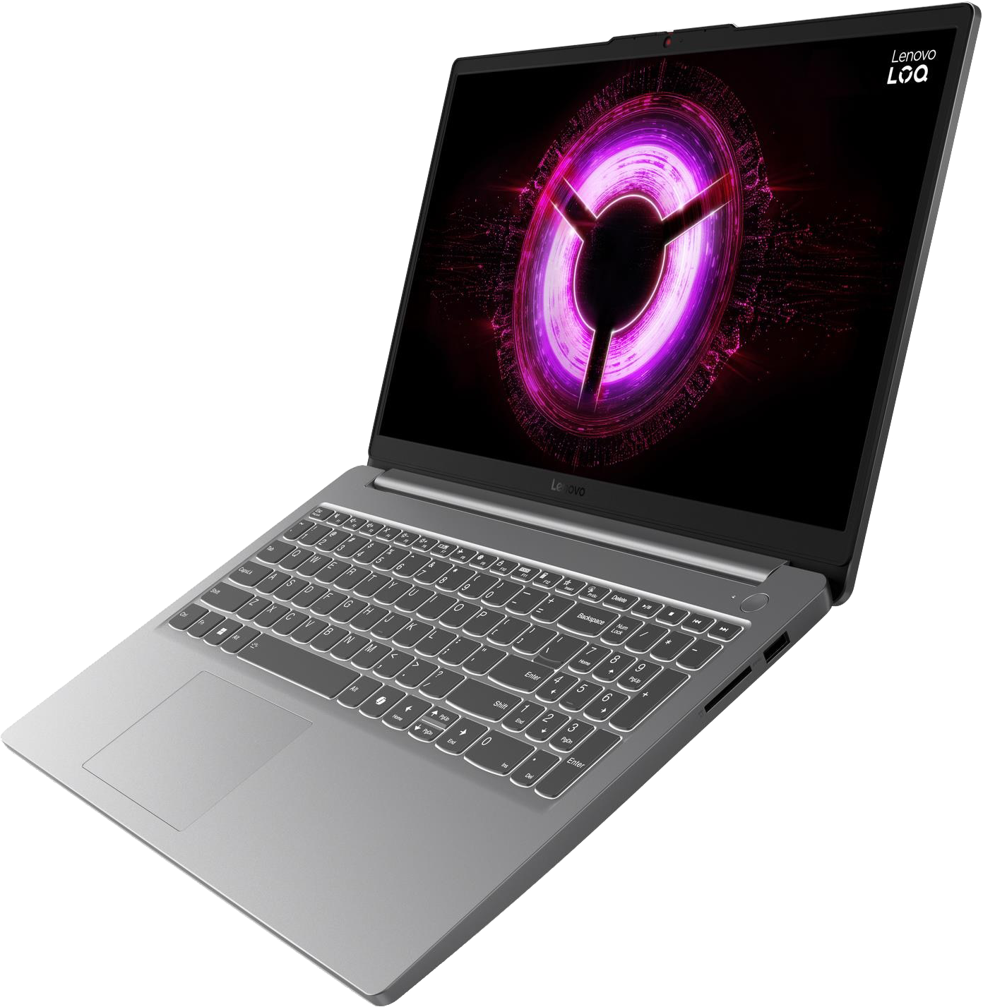 LENOVO LOQ Essential 15ARP10 83S000HKHV Szürke Gamer laptop (15,6" FHD/Ryzen 5/16GB/512 GB SSD/RTX3050 6GB/NoOS)