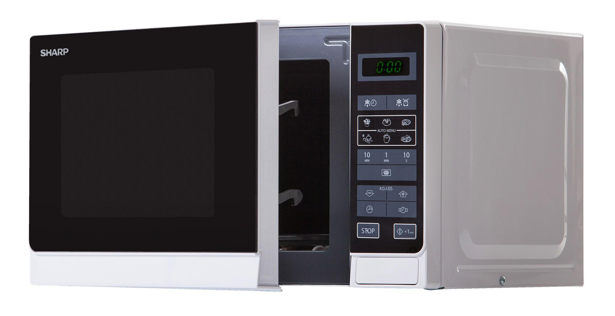 SHARP R-242INW, Mikrowelle (800 Watt)