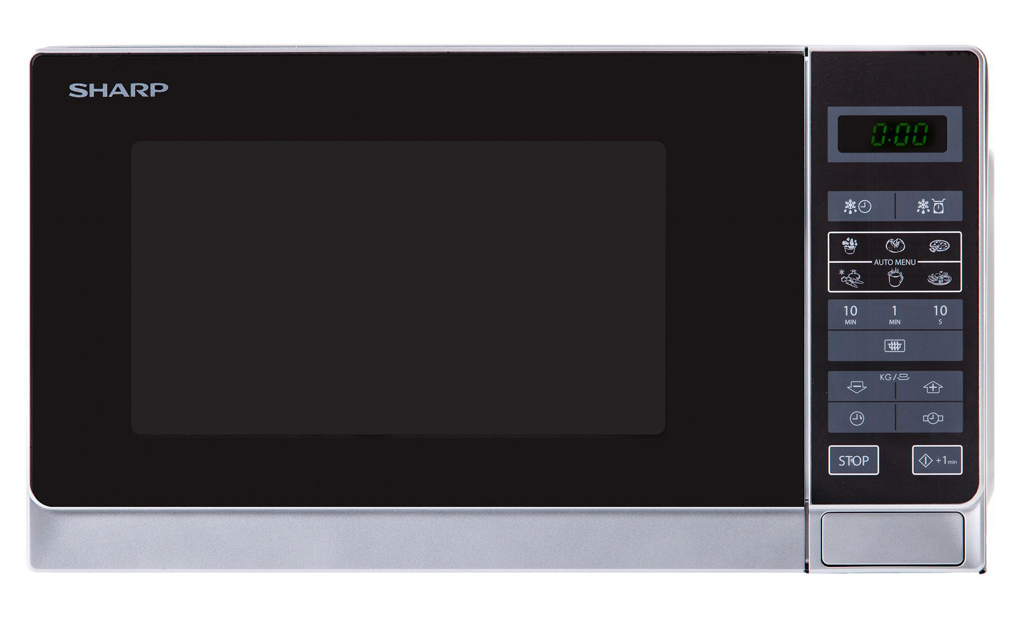 SHARP R-242INW, Mikrowelle (800 Watt)