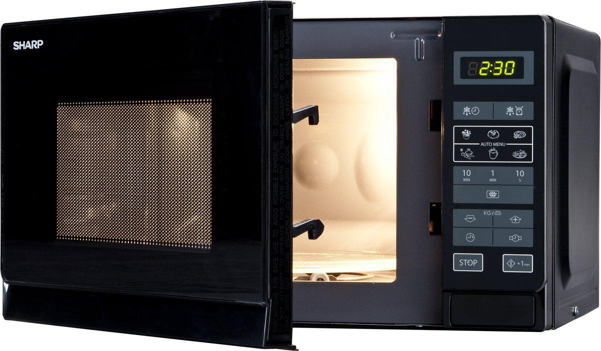 SHARP R-242BKW, Mikrowelle (800 Watt)