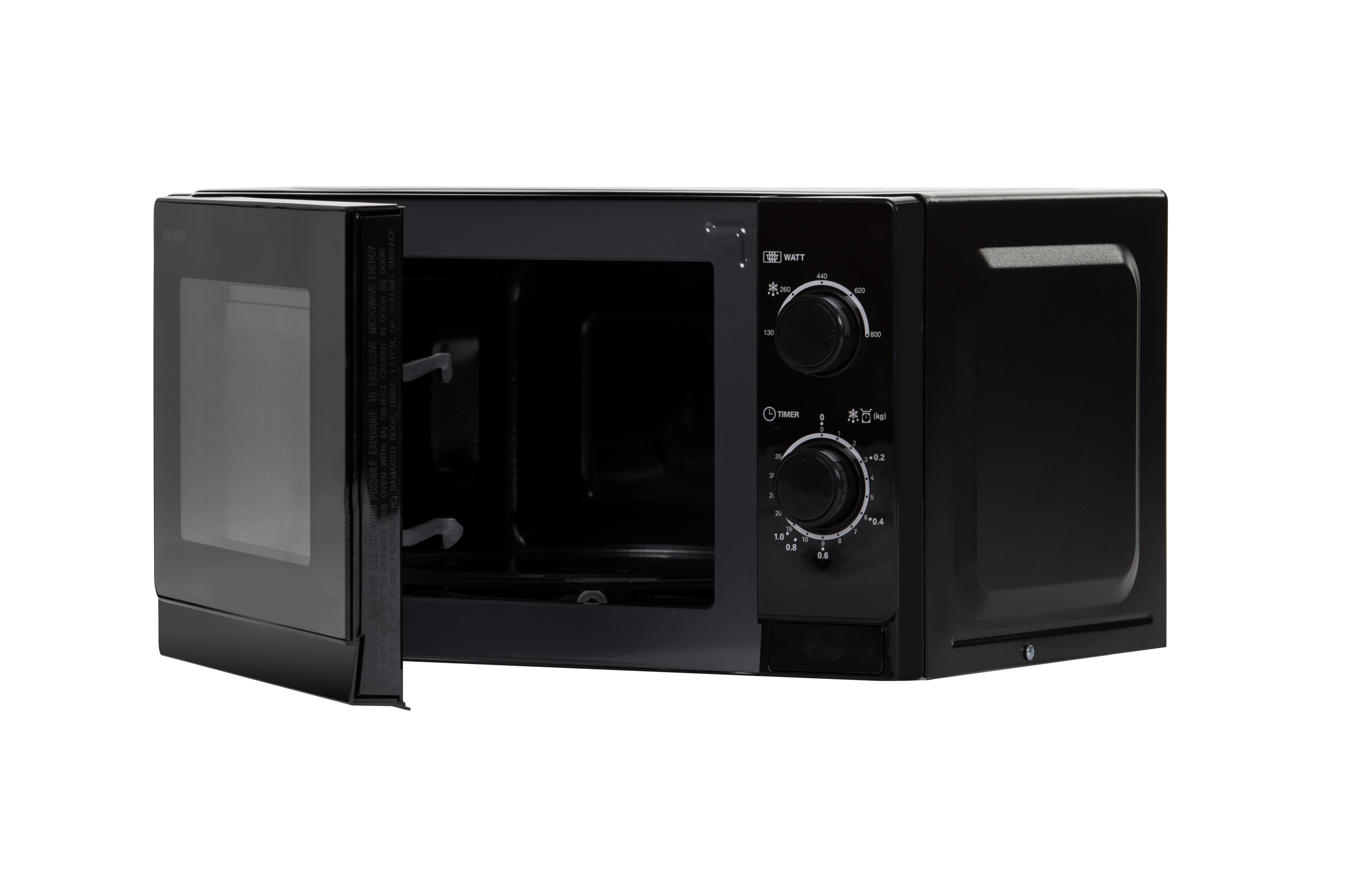 SHARP R 200 BKW, Mikrowelle (800 Watt)