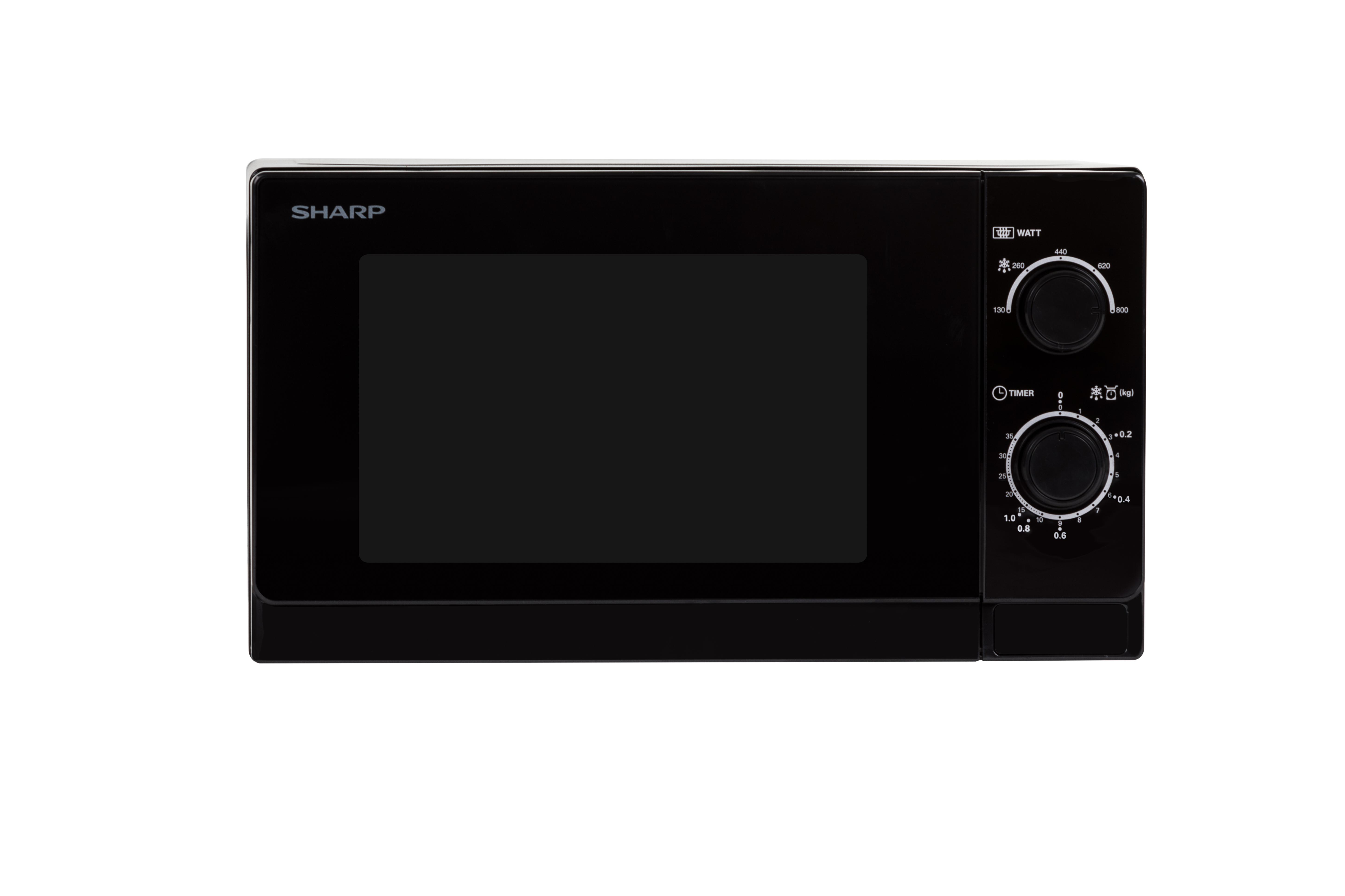 SHARP R 200 BKW, Mikrowelle (800 Watt)