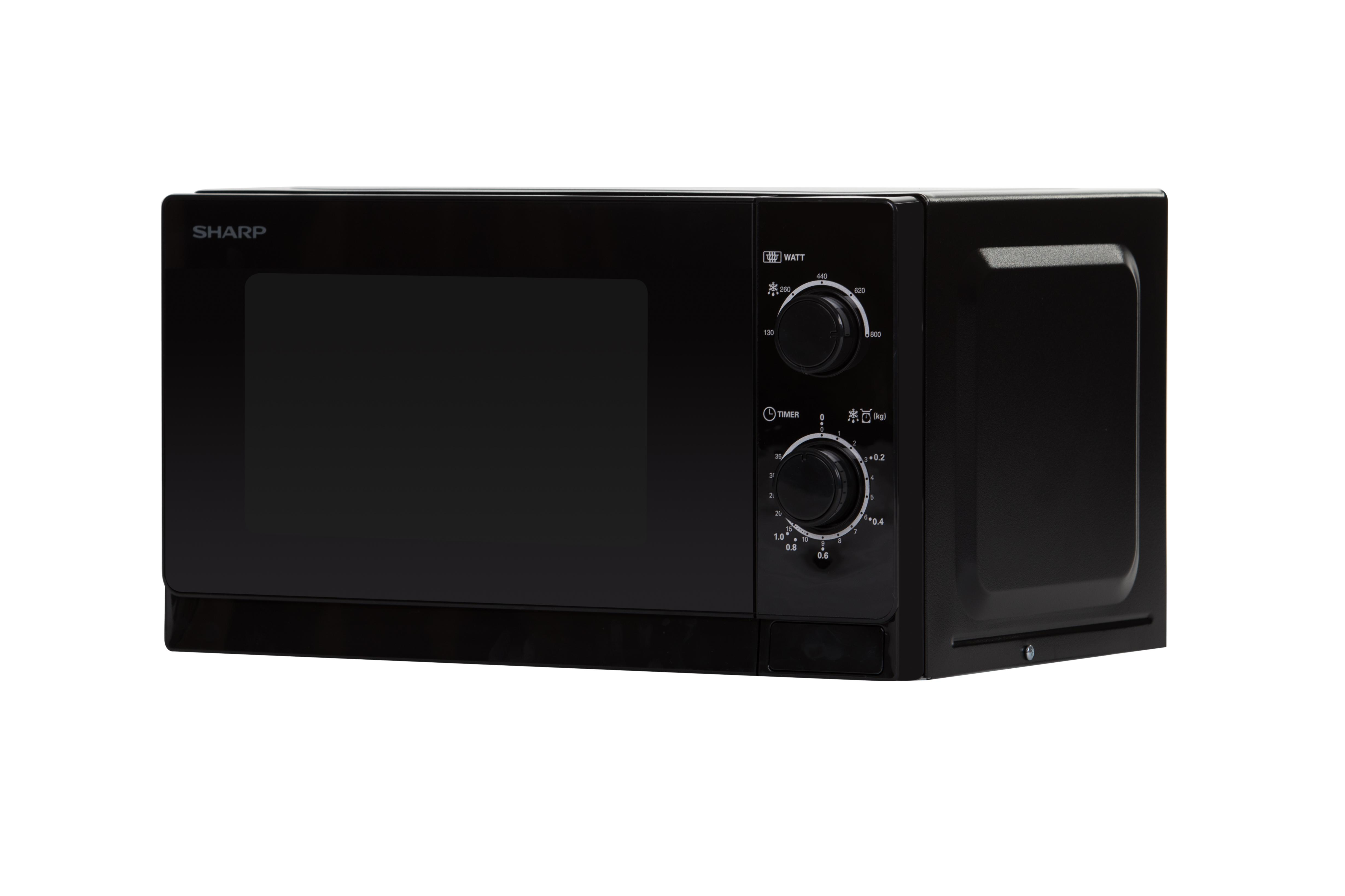 SHARP R 200 BKW, Mikrowelle (800 Watt)