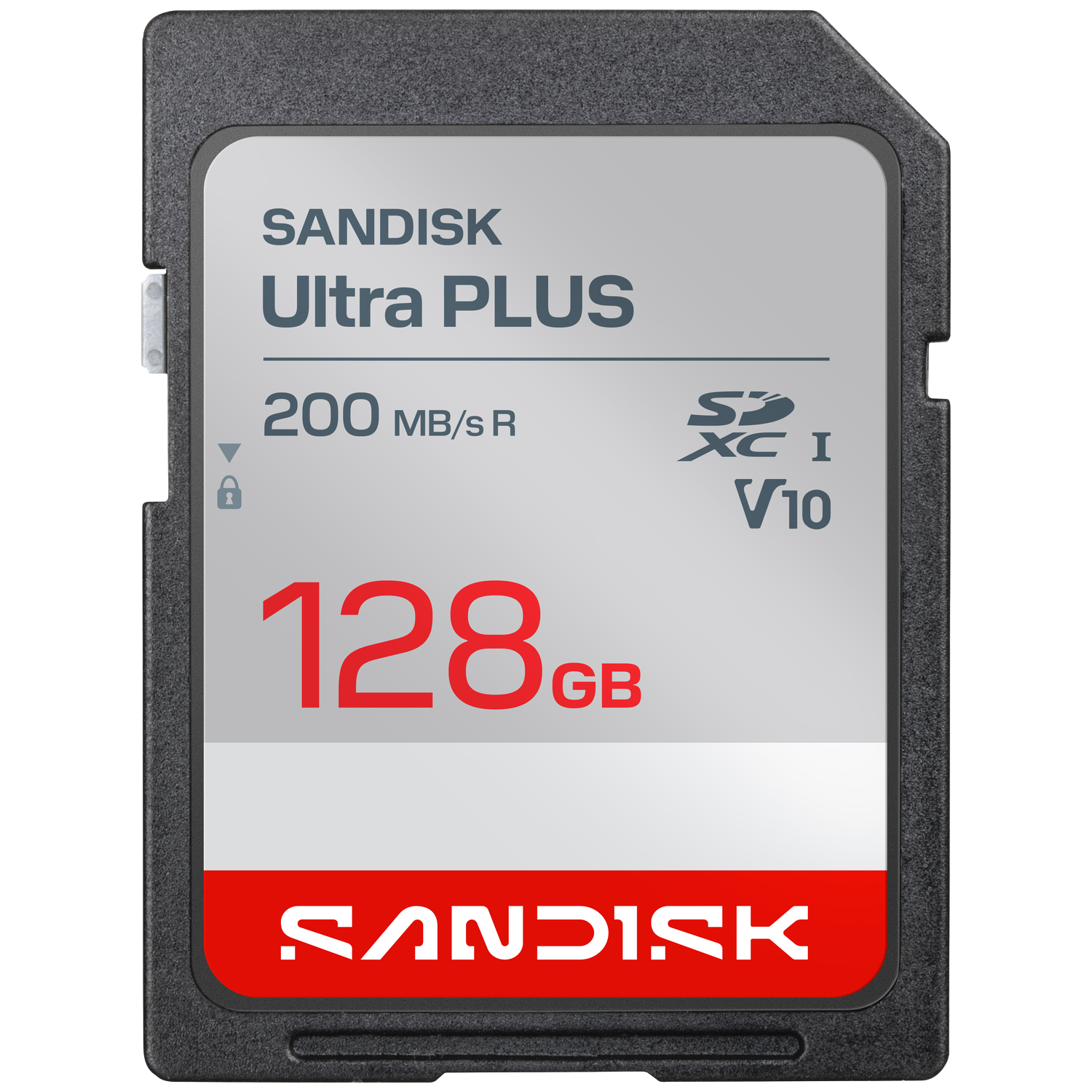 Sandisk Sdxc Ultra Plus 128gb Uhs-i-v10- U1- C10 200mb/s- Hd 128 Gb