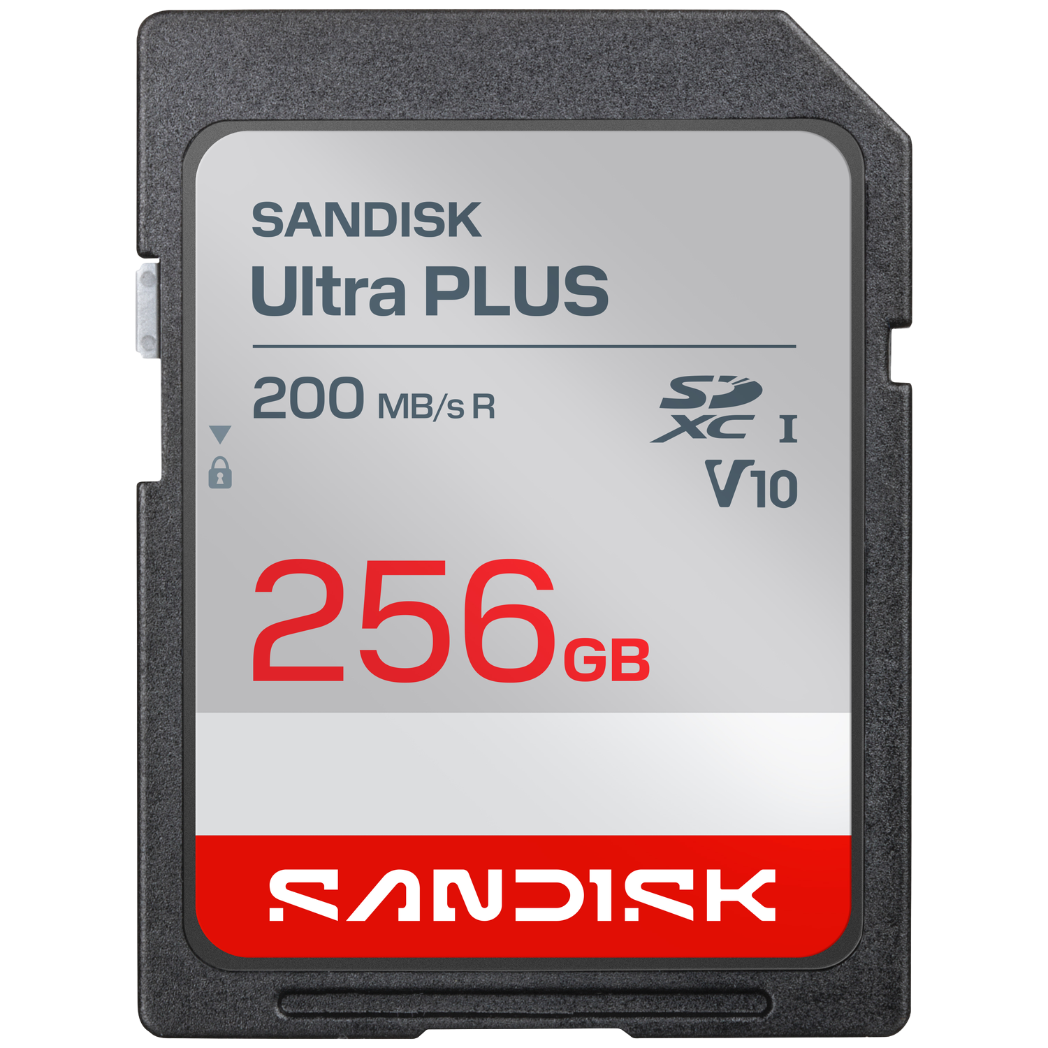 Sandisk Sdxc Ultra Plus 256gb Uhs-i-v10- U1- C10 200mb/s- Hd 256 Gb
