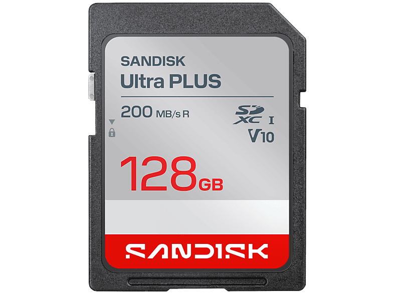 SanDisk SDXC Ultra Plus 128GB UHS-I Geheugenkaart