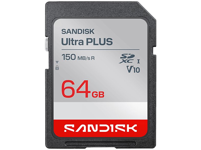 Carte mémoire SanDisk Ultra Plus SDXC 64 Go UHS-I