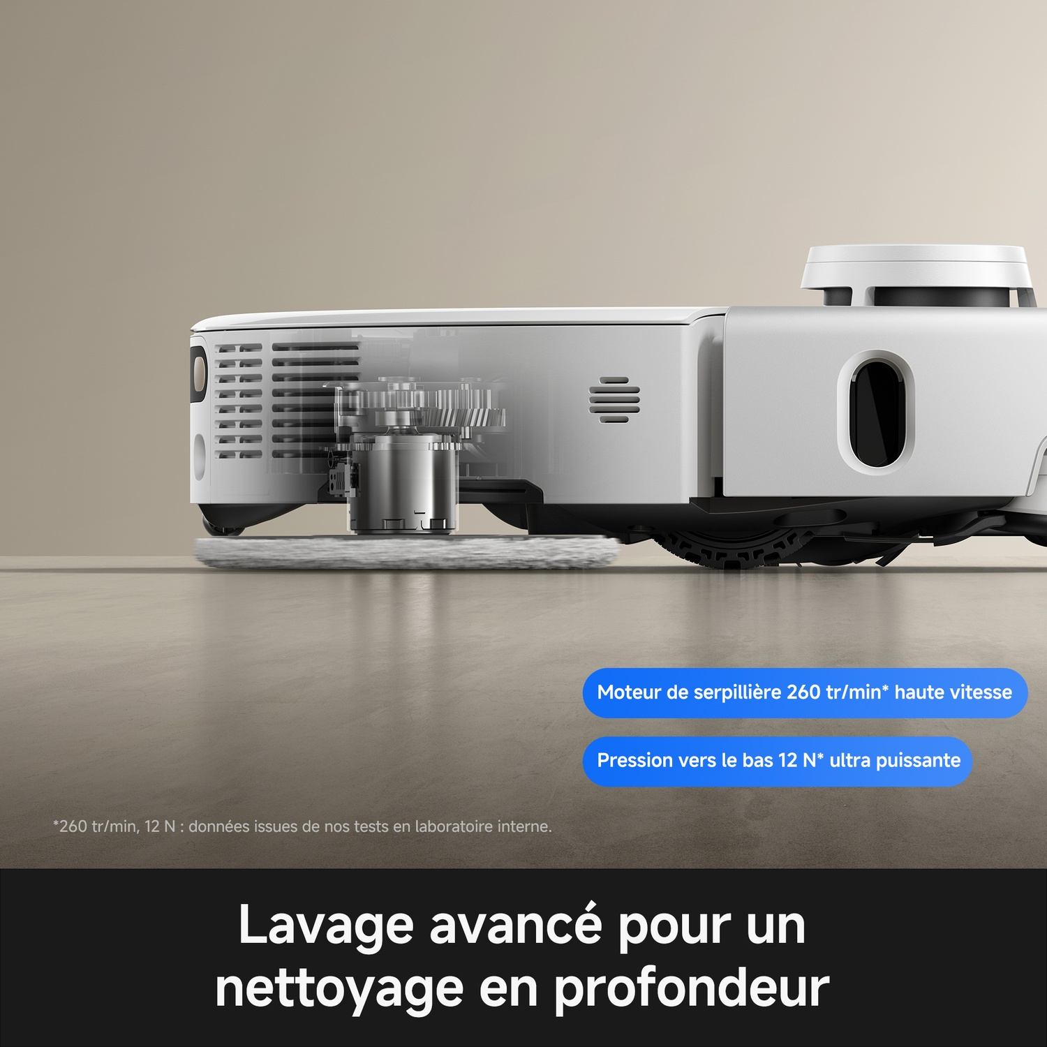 MOVA P70 Pro Ultra - Aspirateur robot - Avec Fonction serpillère - 700 W - Blanc