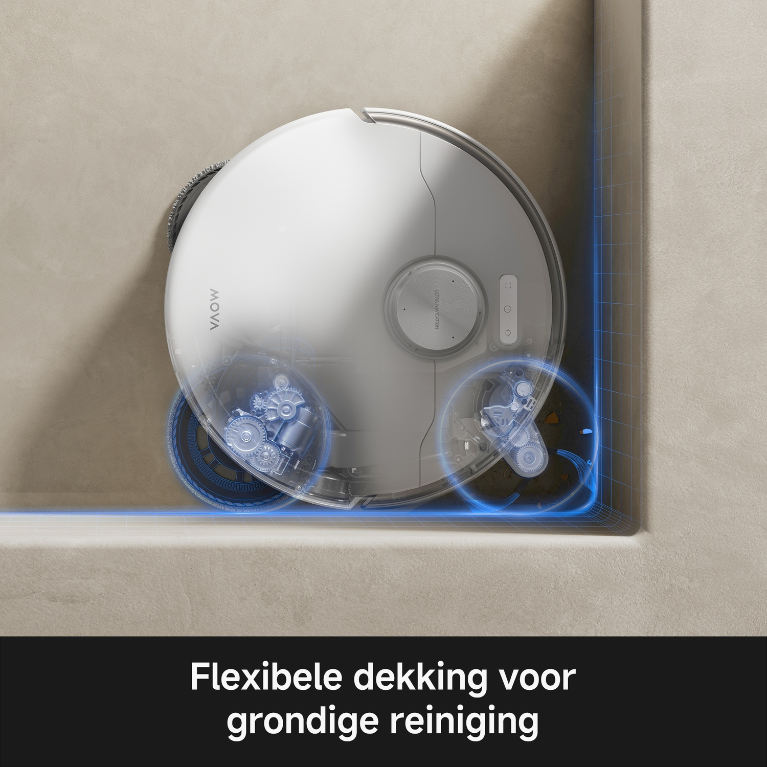 MOVA P70 Pro Ultra - Robotstofzuiger - Met Mop-functie - 700 W - Wit