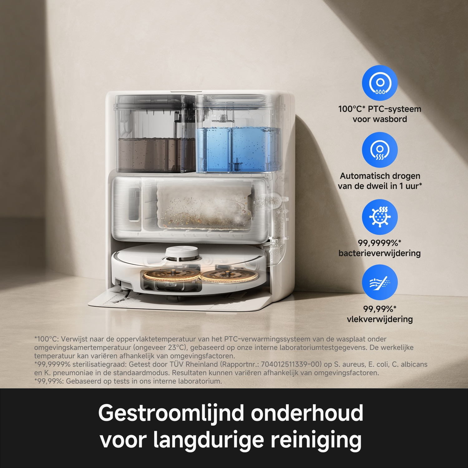 MOVA P70 Pro Ultra - Robotstofzuiger - Met Mop-functie - 700 W - Wit