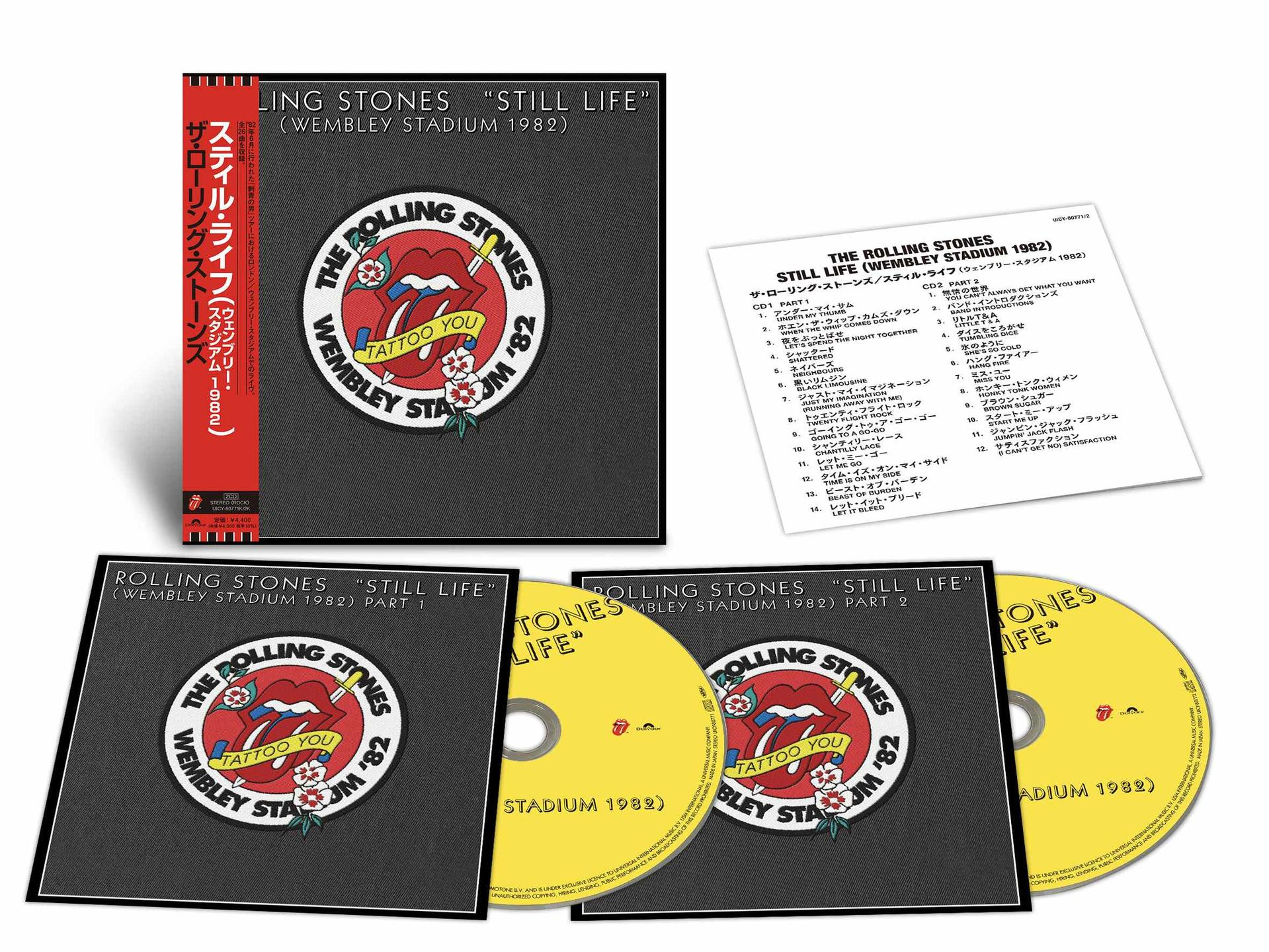 The Rolling Stones Still Life album met cd's, hoesjes, boekje en OBI-strip.