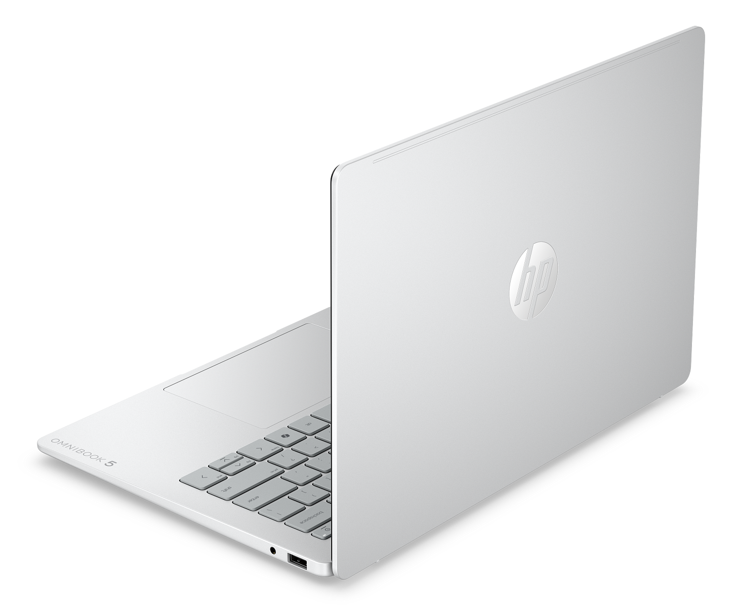 Laptop HP OmniBook 5 AI 14-kf0009nwx 2K OLED / Intel® Core™ 5 320 / 12 GB RAM / 512 GB SSD / Core™ Onboard Graphics / Windows 11 Home Srebrny