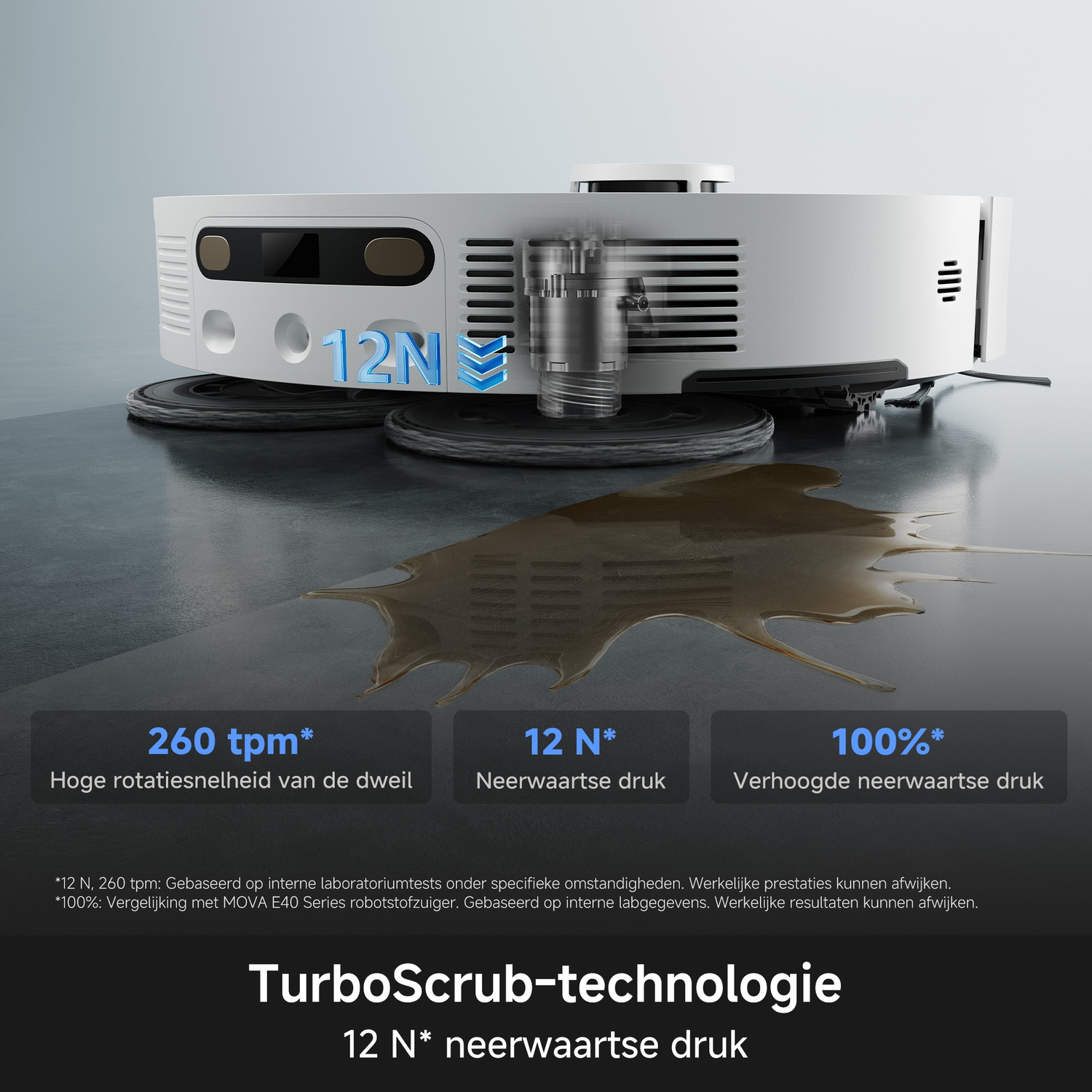 MOVA E50 Ultra - Robostofzuiger - Met Mop-functie - Wit