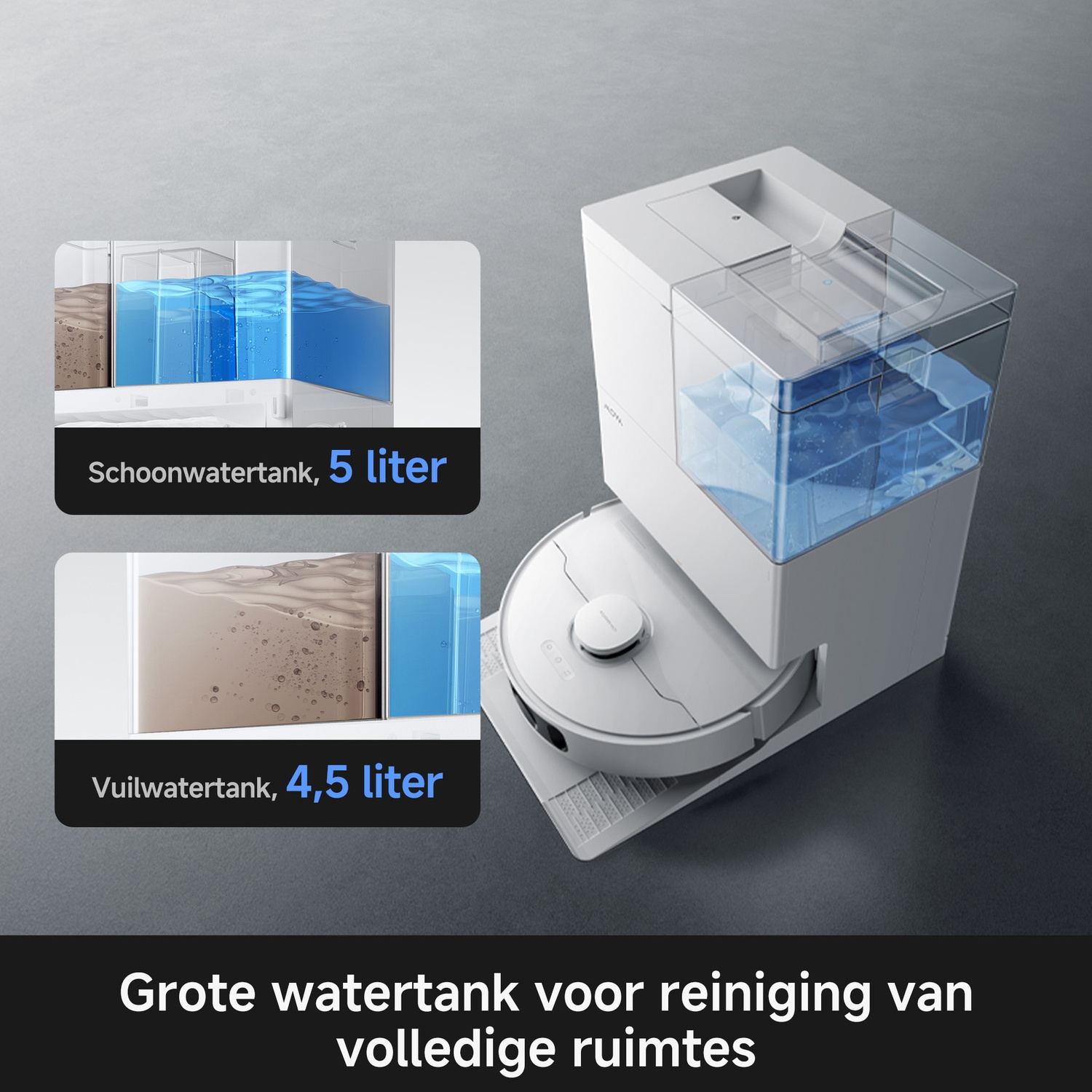 MOVA E50 Ultra - Robostofzuiger - Met Mop-functie - Wit