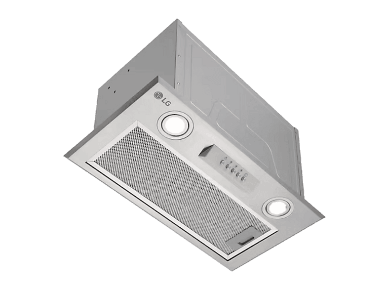 Campana grupo filtrante - LG HE3Z2415S, 3 Niveles de Ventilador, 610 m³/h, Ancho 52 cm, Iluminación LED, Acero inoxidable