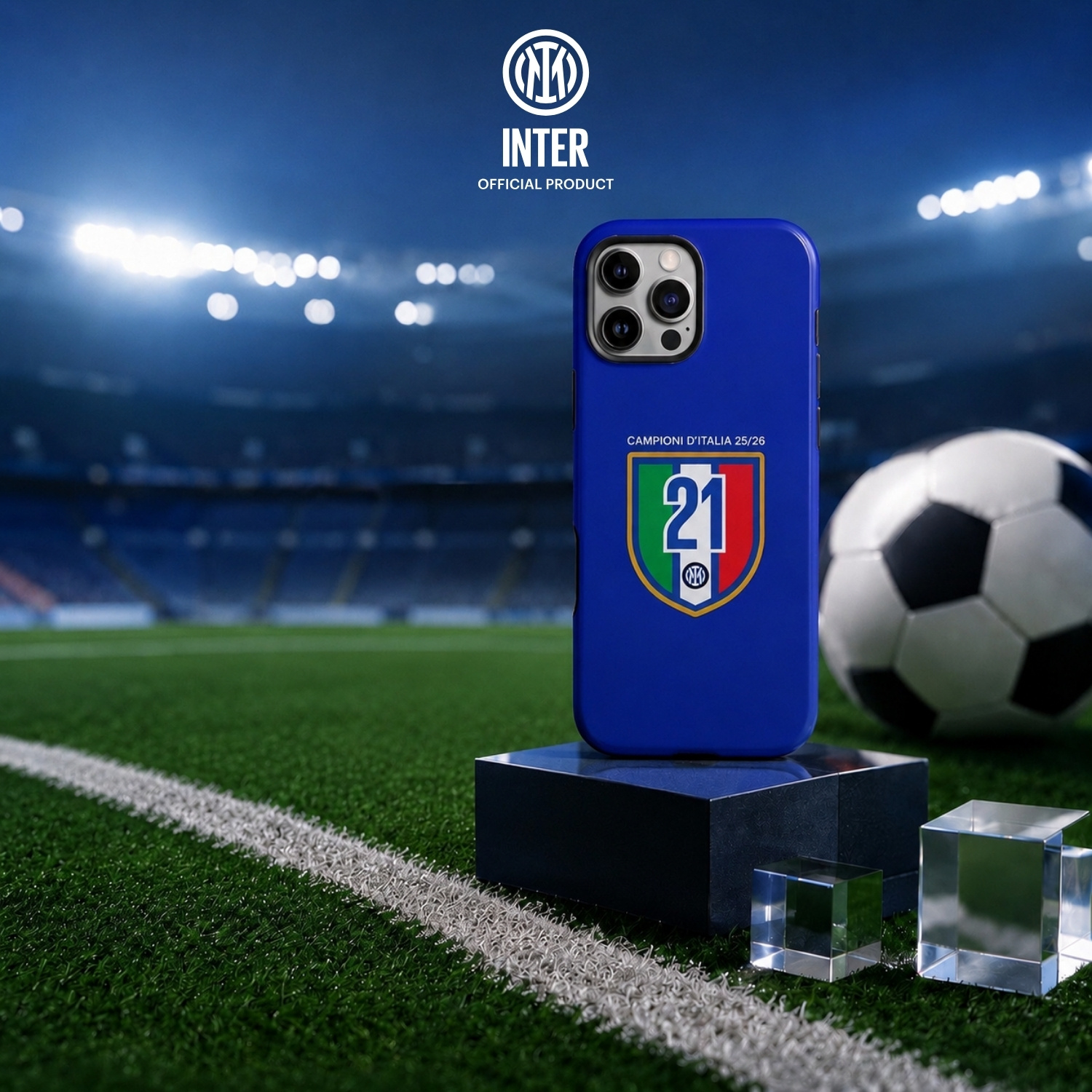 LA CASA DE LAS CARCASAS COVER UFFICIALE INTER PER IPHONE 15 PRO COVER per Apple iPhone 15 Pro, Blu