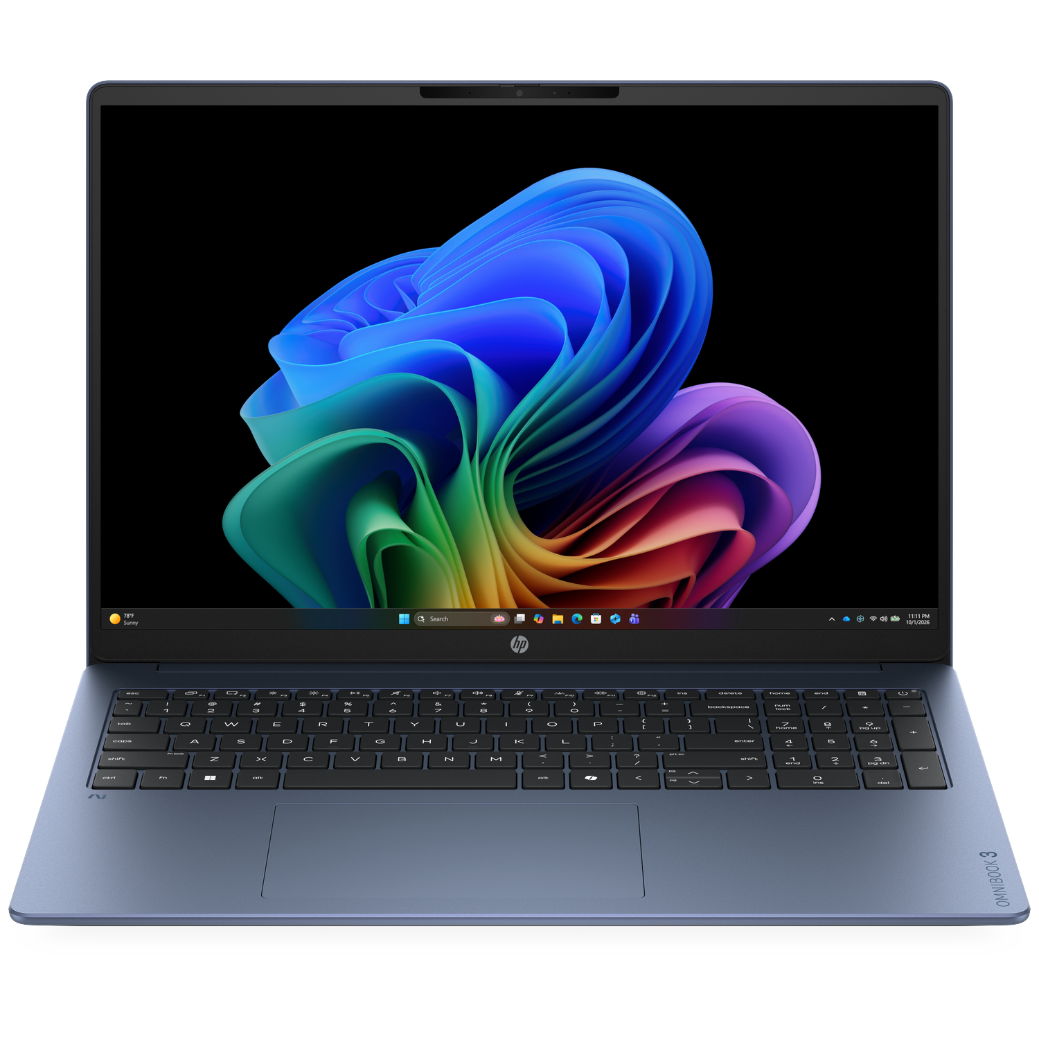 HP OmniBook 3 NG AI 16-bz0812ndx - 16 inch - 2K - Qualcomm Snapdragon X1-26-100 - 8 GB - 512 GB - Adreno™ Onboard Graphics - QWERTY